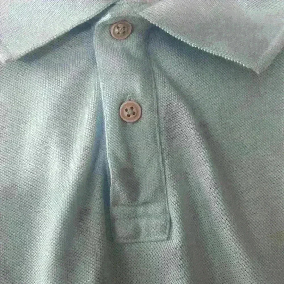 Men's Light Blue Polo Style Short Sleeve Shirt Size Small - True Craft - Picture 4 of 9